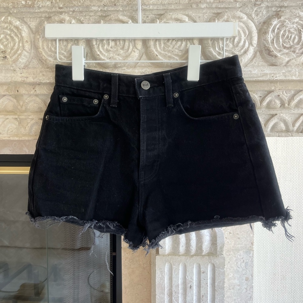Short Black Denim Shorts